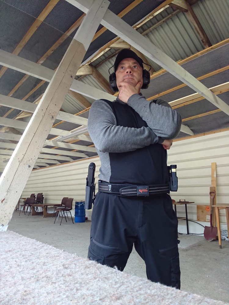 At the gun range